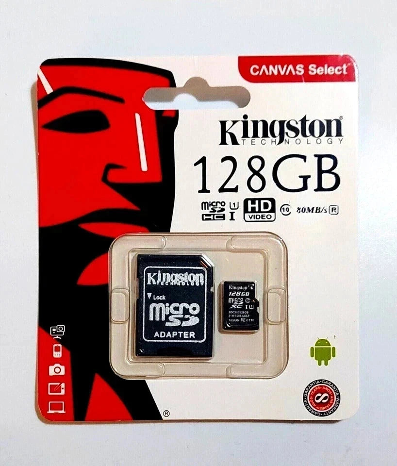Kingston Micro Memory Card 4GB 8GB 16GB 32GB 64GB 128GB 256GB 512GB with FREE Type C card reader