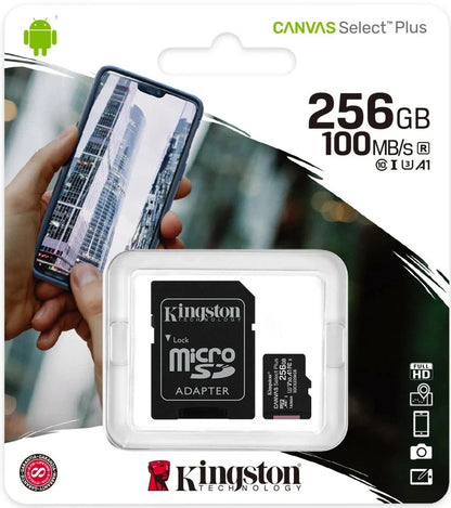 Kingston Micro Memory Card 4GB 8GB 16GB 32GB 64GB 128GB 256GB 512GB with FREE Type C card reader