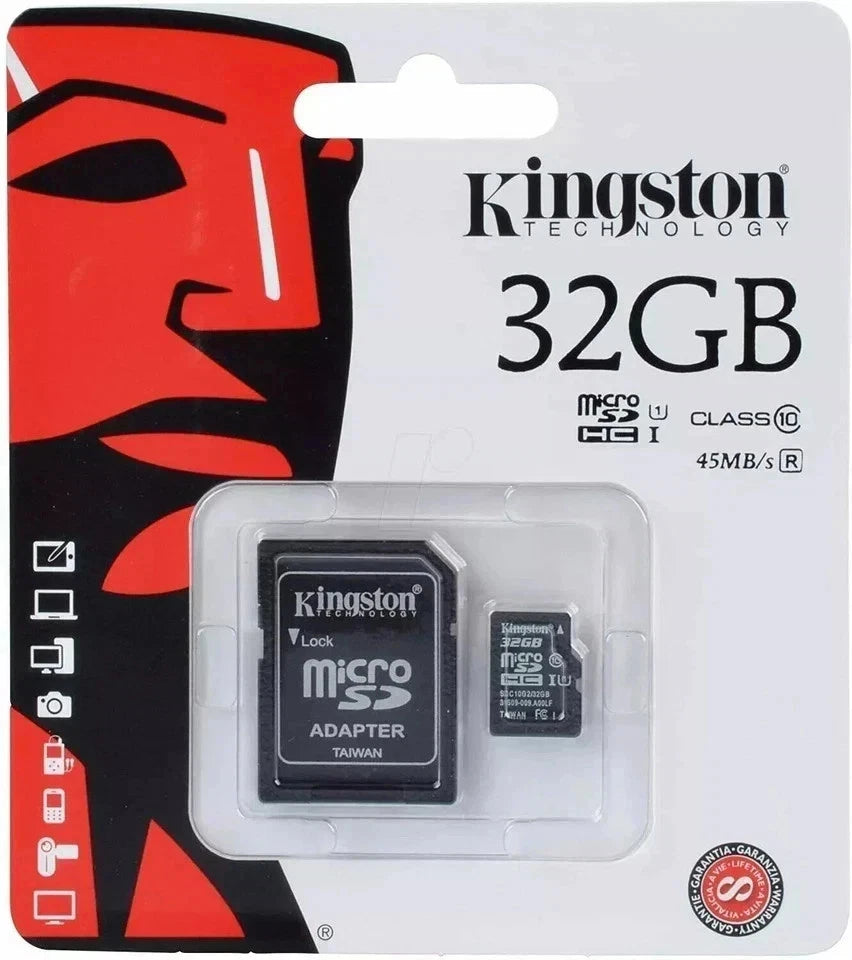 Kingston Micro Memory Card 4GB 8GB 16GB 32GB 64GB 128GB 256GB 512GB with FREE Type C card reader