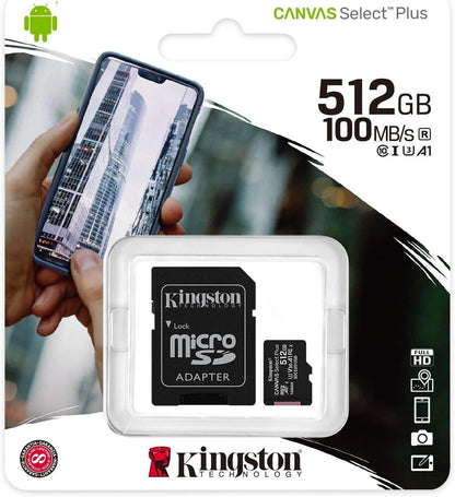 Kingston Micro Memory Card 4GB 8GB 16GB 32GB 64GB 128GB 256GB 512GB with FREE Type C card reader