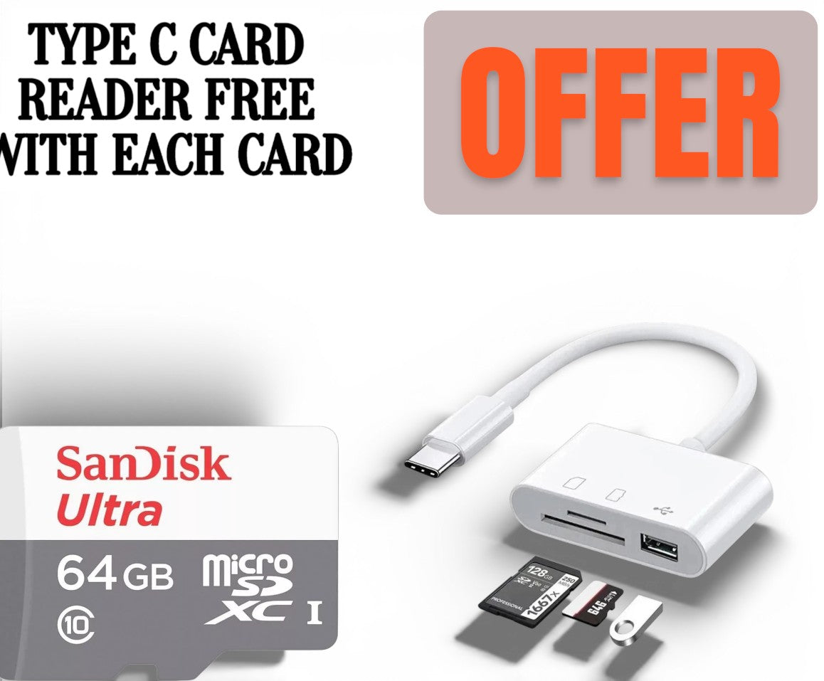 SanDisk Extreme Pro Micro Memory Card 32GB 64GB 128GB 256GB 512GB with Adapter