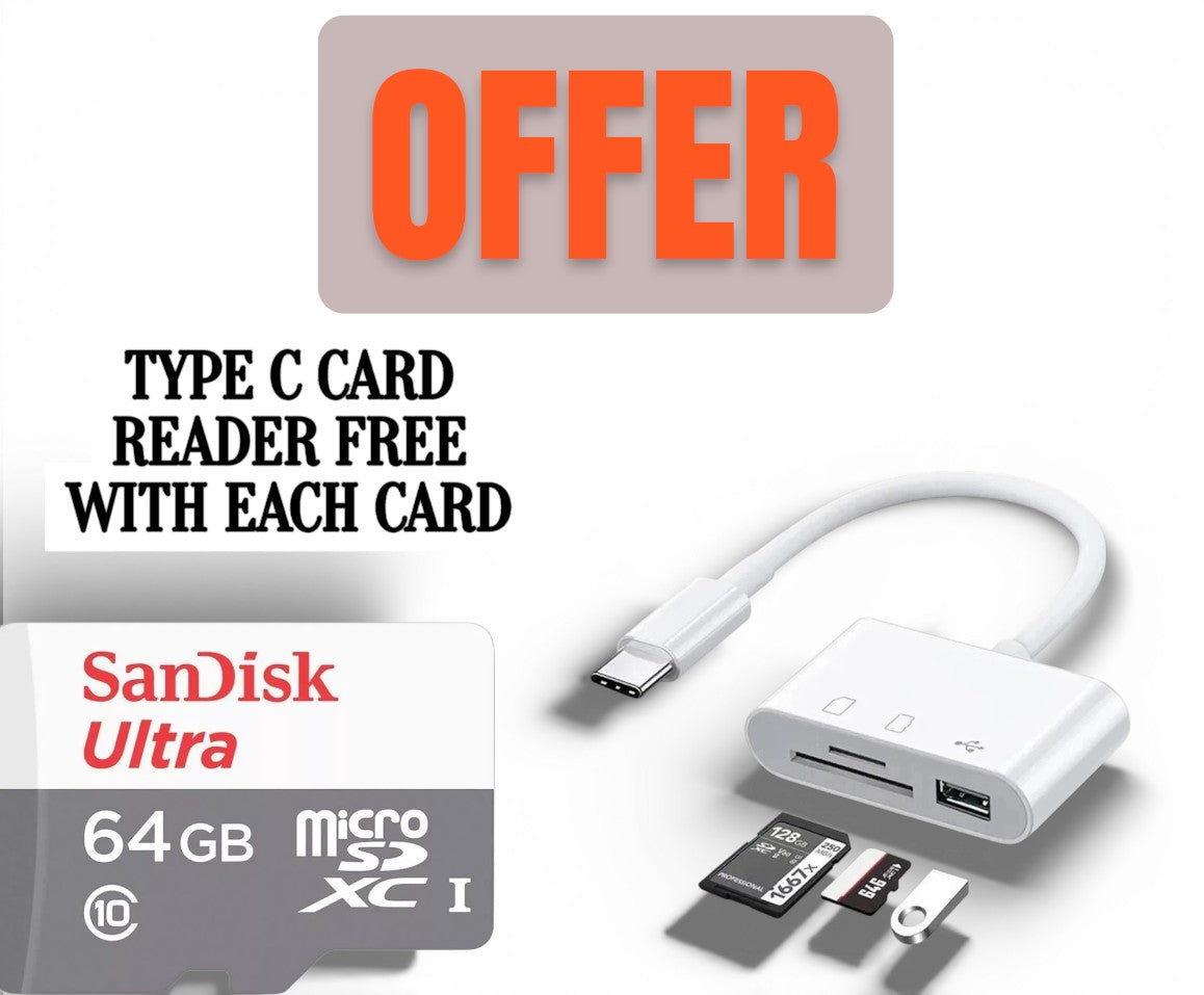 SanDisk Extreme Pro Micro Memory Card 32GB 64GB 128GB 256GB 512GB with Adapter