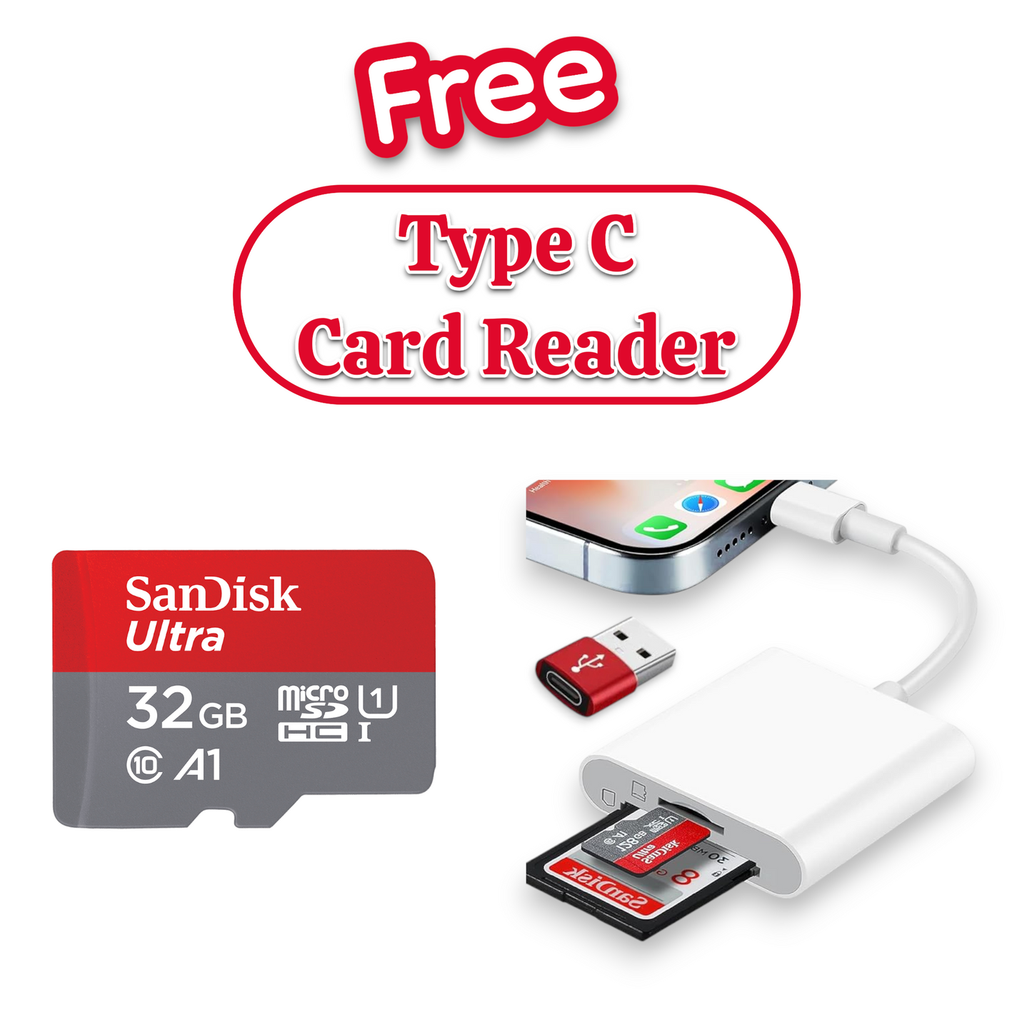 SanDisk Extreme Pro Micro Memory Card 32GB 64GB 128GB 256GB 512GB with Adapter