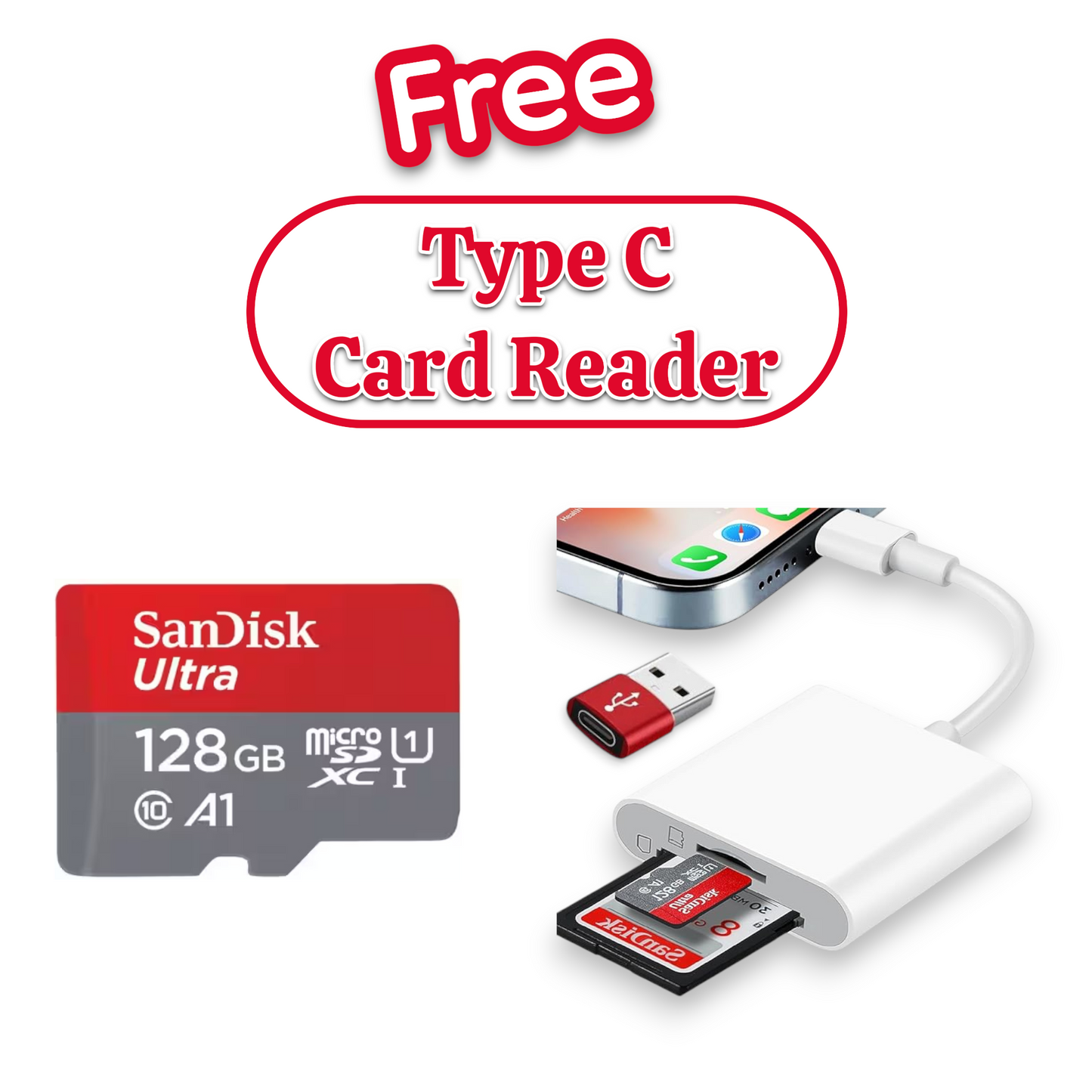 SanDisk Extreme Pro Micro Memory Card 32GB 64GB 128GB 256GB 512GB with Adapter